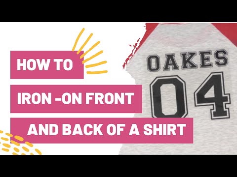 HOW TO IRON-ON THE FRONT AND BACK OF A T-SHIRT WITH CRICUT!