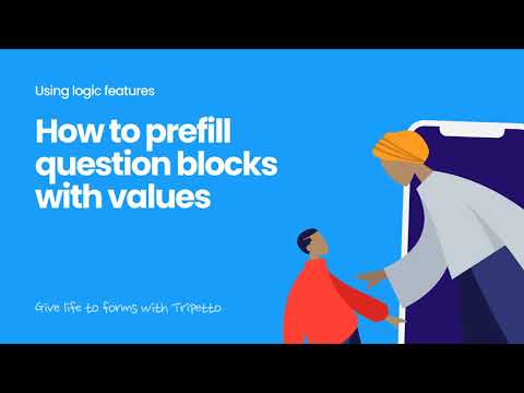 How to prefill question blocks with values in Tripetto