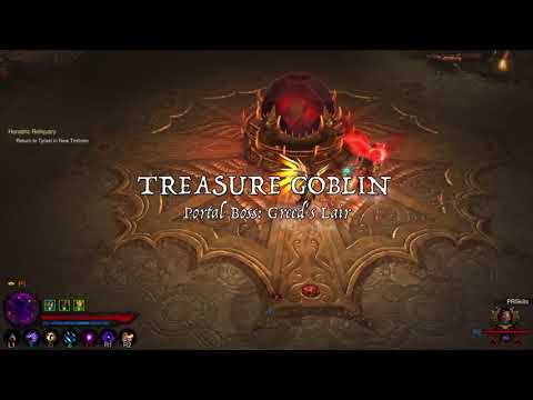 Diablo 3 Treasure Goblin Portal & Boss - Vault & Greed's Lair