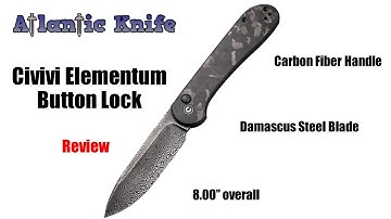 Civivi Elementum Button Lock Folding Knife Review | Atlantic Knife Reviews 2021