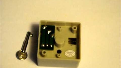 Emergency Security Button With Key Release - A Demonstration Video