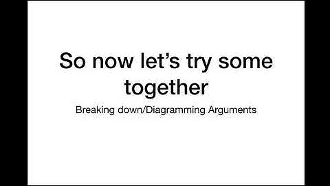 Diagraming Arguments Video