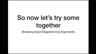 Diagraming Arguments Video