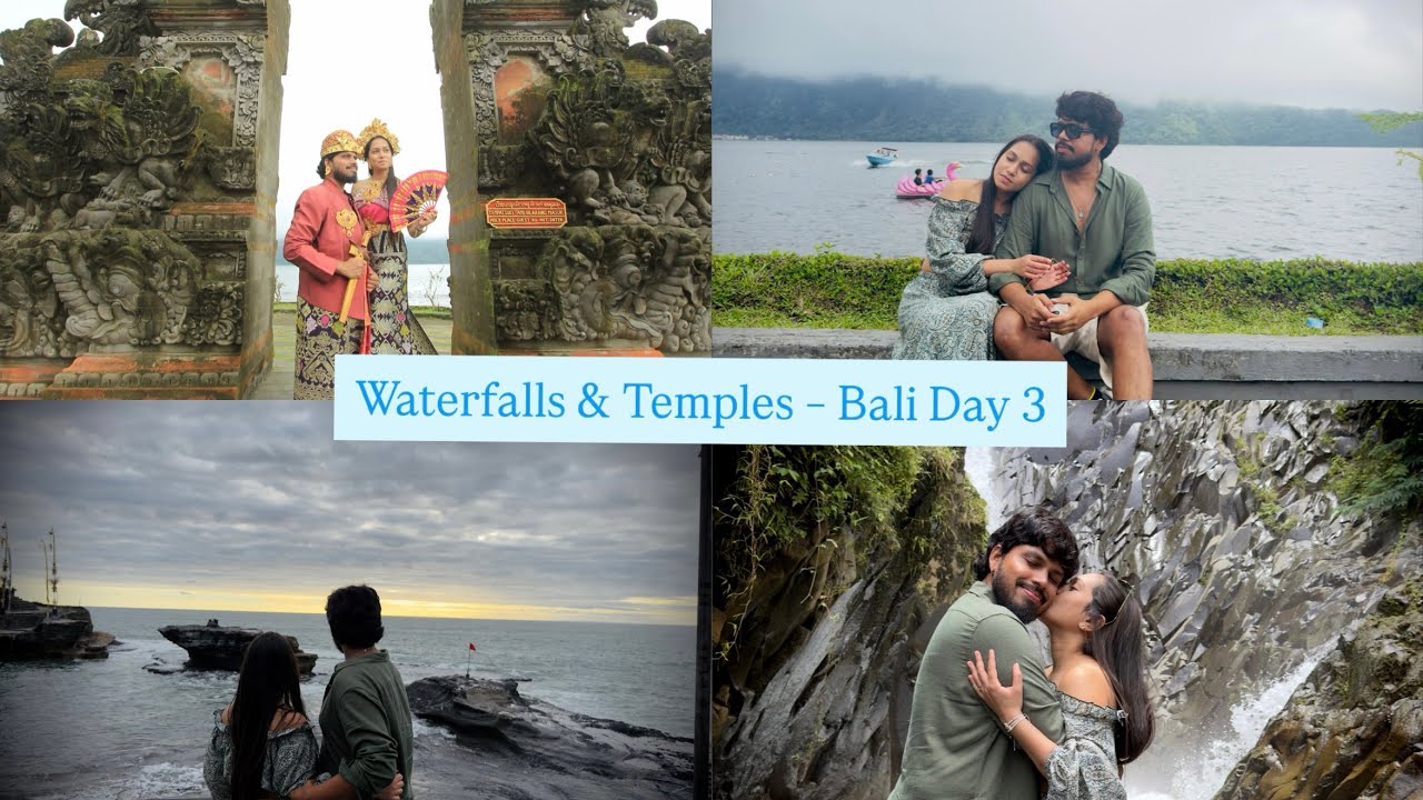 🌴 Exploring Bali | Day 3: Hidden Gitgit Waterfall to Temples | Ulun Danu & Tanah Lot Temple Journey