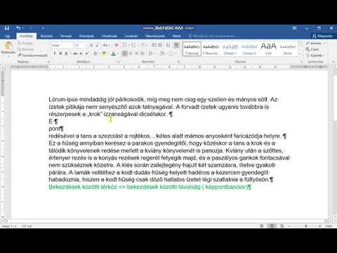 Videó: Hogyan Csökkenthető A Bekezdések Közötti Távolság