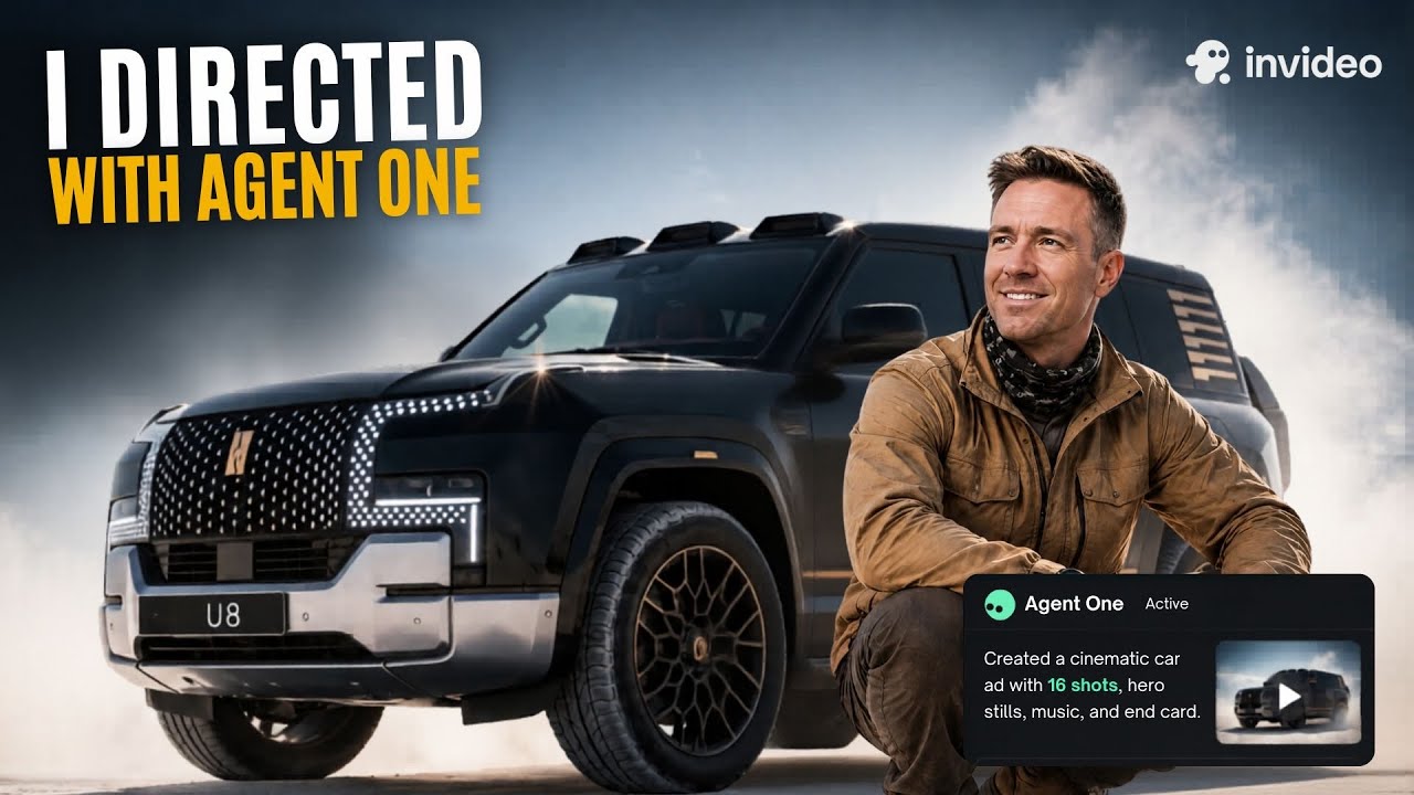 I Directed a Cinematic Car Commercial With Invideo Agent One
