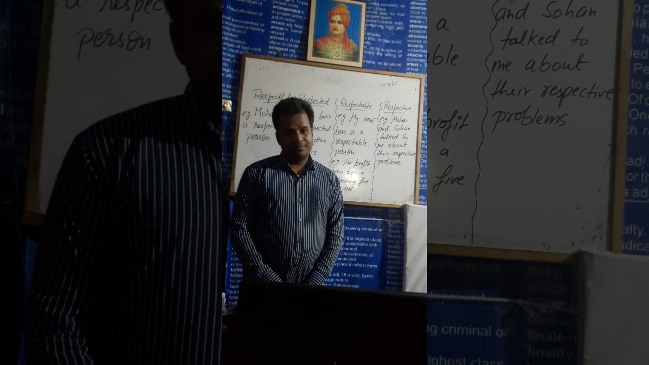 Code 0001, Difference between Respectful, Respected, Respectable, and Respective