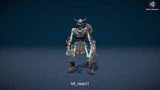 Skeleton Tier2 With One Handed Axe And Shield Animations