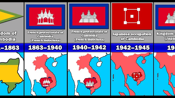 Evolution of The Cambodian Flag