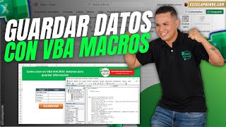 🏅 Como crear en VBA MACROS 🎯 botones para guardar información