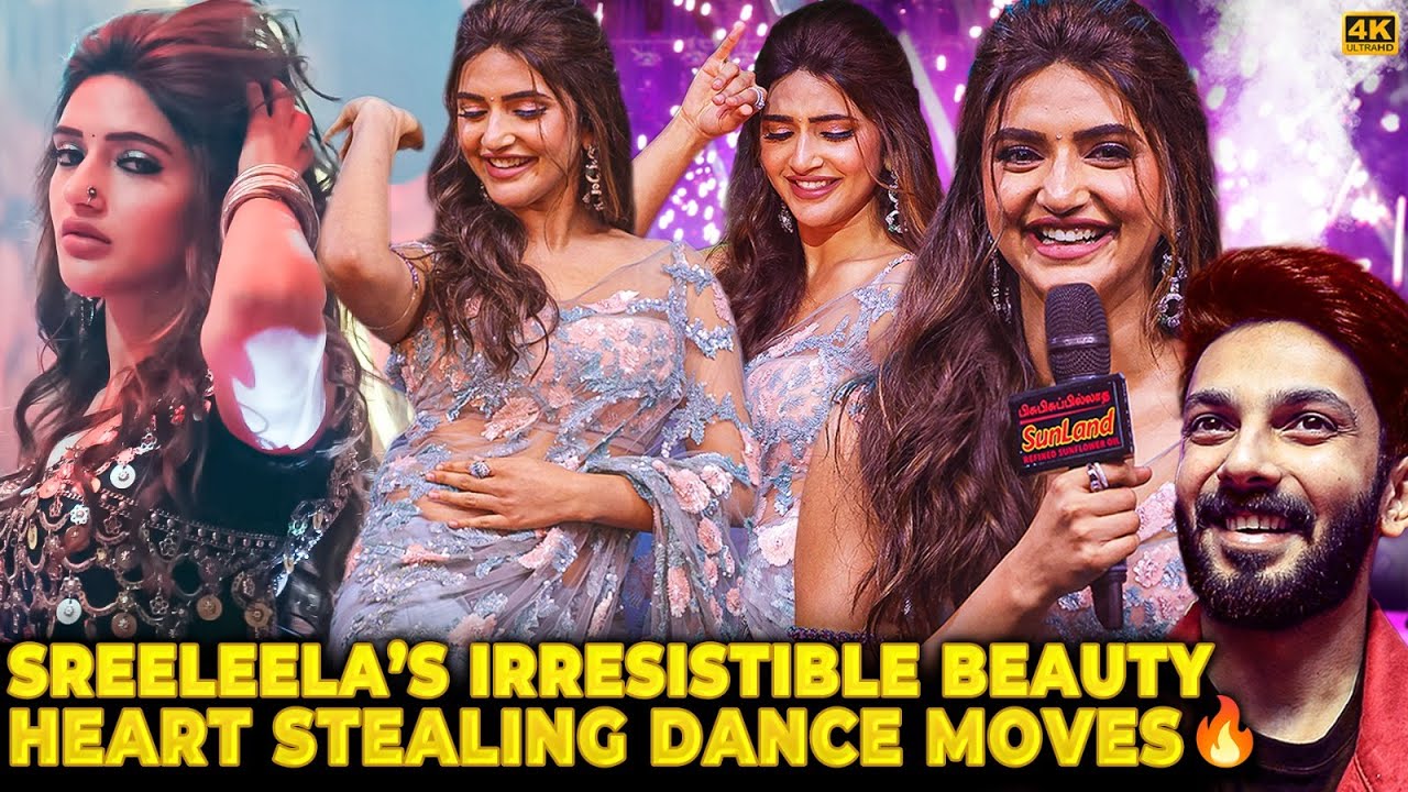 😍Sreeleela's Ecstatic Dance Moves KISSIK📷with the Crowd's Heart❤️with her Cute Pro Max Expressions😘