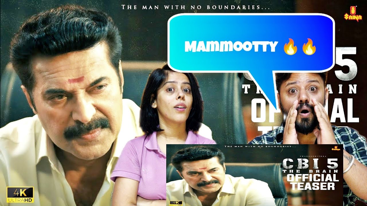 CBI 5 THE BRAIN OFFICIAL TEASER Reaction | MAMMOOTTY | K MADHU | S N SWAMY | APPACHAN | J BEJOY