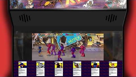 X-MEN 6-Players Virtual Arcade Bezel Artwork