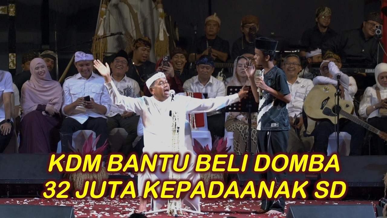 Di Cianjur KDM Bantu Beli Domba 32 Juta kepada anak SD