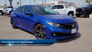 2019 Honda Civic Sport Sedan Yuma  El Centro  Imperial Valley  Calexico