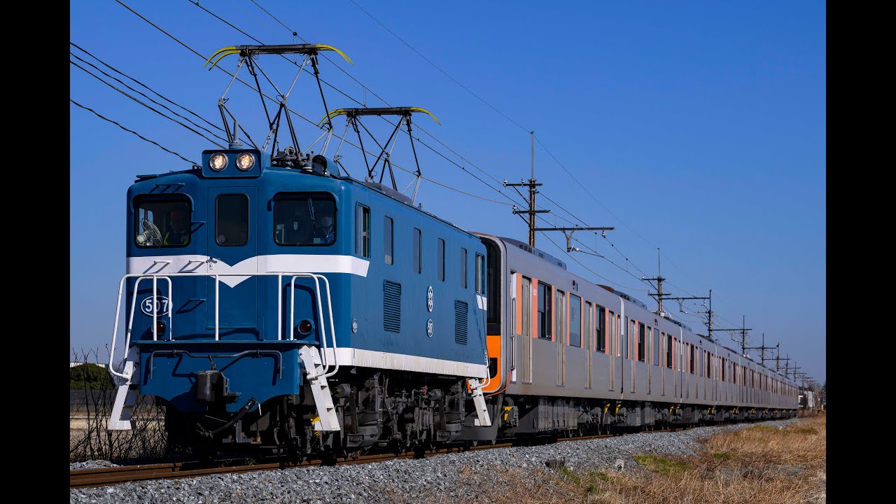 【臨貨8009レ／南栗橋出場回送】デキ507＋50000系50070型 51071号編成