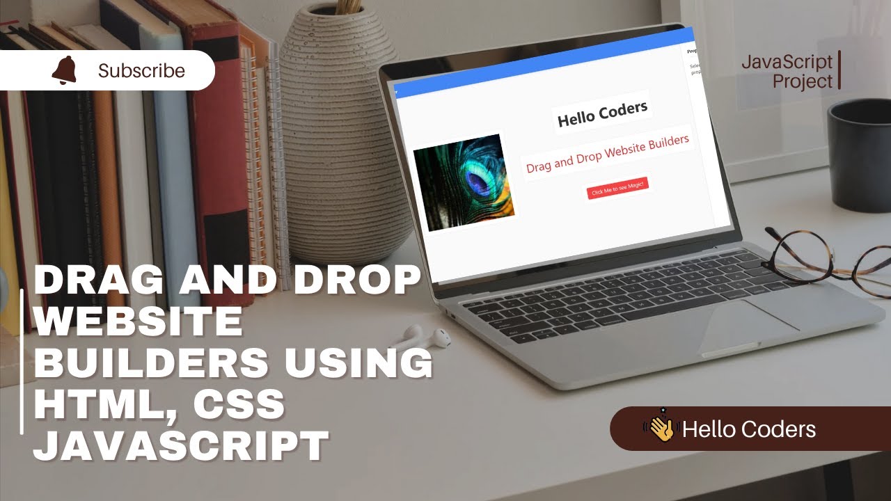 🚀 Build a Drag & Drop Website Builder with Just HTML, CSS & JavaScript! (No Libraries)