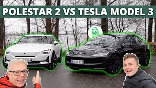 Polestar 2 VS Tesla Model 3 med @BilerTV!