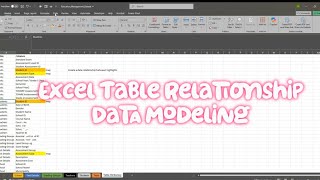 How to create data relationship in Excel 