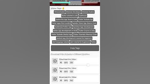 Video & Audio Downloader Flutter Project | Dark & Light Mode | #ottomancoder