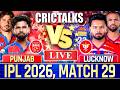 🔴 PBKS vs LSG, IPL 2026, Cricket Live Match Today, Live Cricket Score Commentary - 10 Over