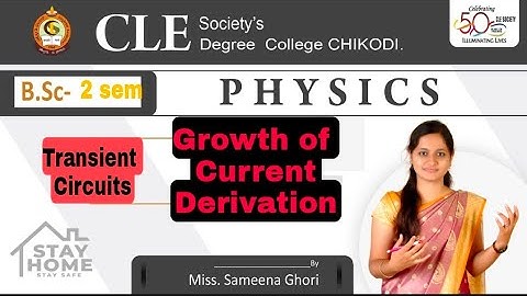 Growth of Current by RL Circuit... Transient Circuits... Bsc 2nd semester..
