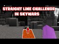 Minecraft SKYWARS but i can only walk in a straight line...