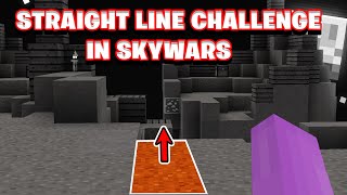 Minecraft SKYWARS but i can only walk in a straight line...