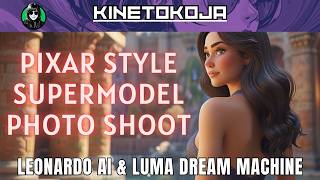Pixar Style Supermodel Photo Shoot In A Castle Luma Dream Machine