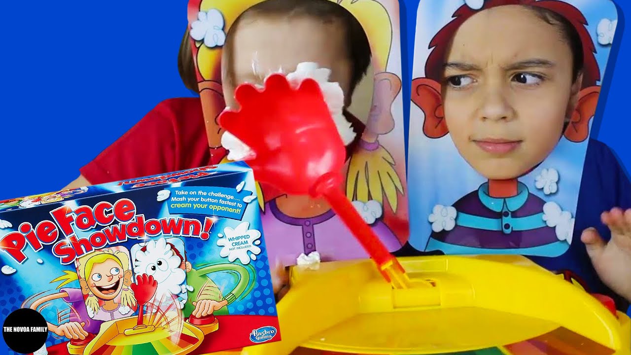 Pie Face Showdown THE NOVOA FAMILY YouTube