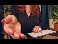 Cosy ASMR Job Interview Rain Typing Writing Soft Speaking 