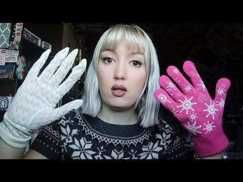 ASMR with 6 Different types of Gloves 🧤 različite rukavice