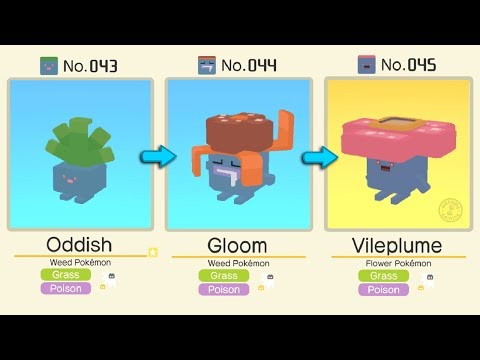 Oddish Evolved Into Gloom / Vileplume | Pokémon Quest All Bosses | Pokémon Evolution Tips and Guides