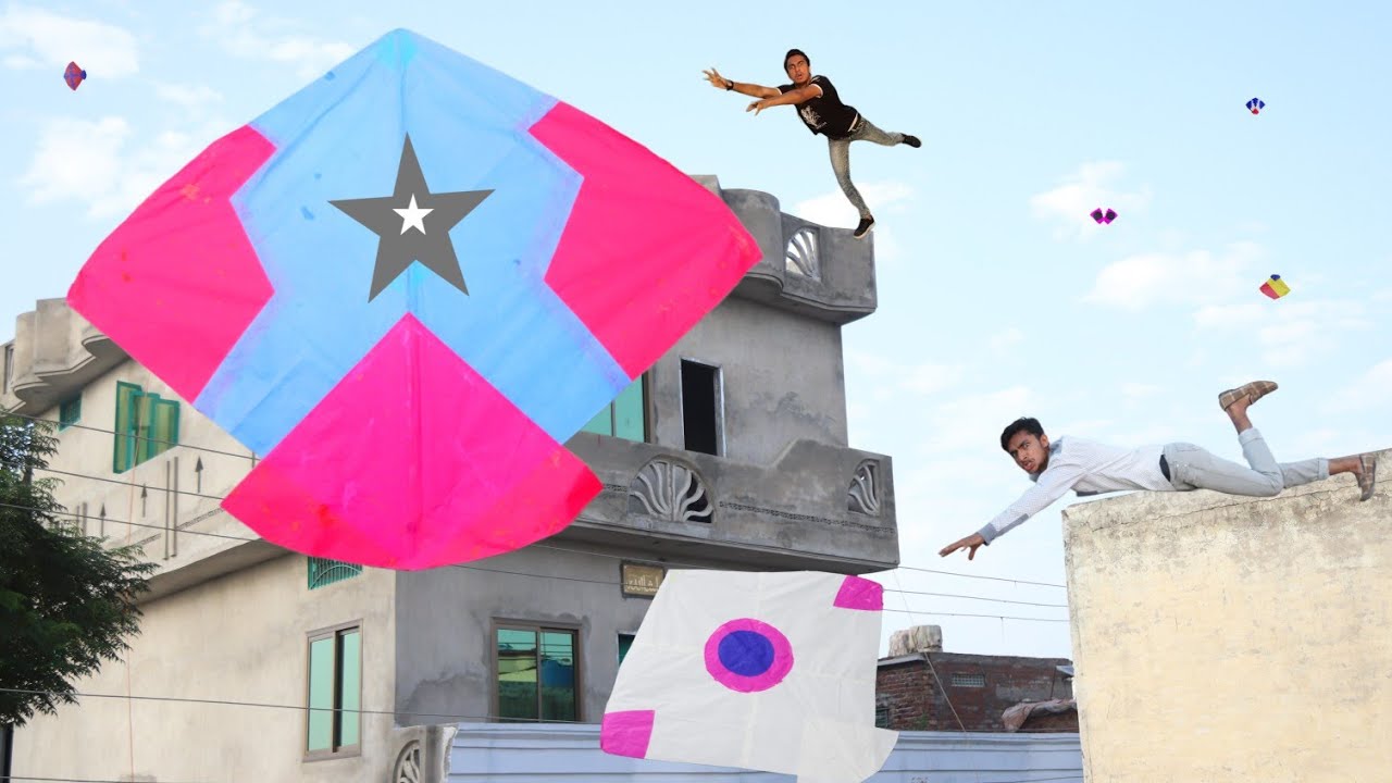 Kite Fight & Cutting Challenge Village Boy | Kite