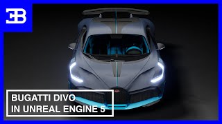 Sports Performance Bugatti Divo in Unreal Engine 5.