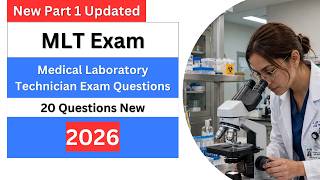 New MLT Exam Practice Questions 2026 | 20 Medical Laboratory Technician Exam Questions