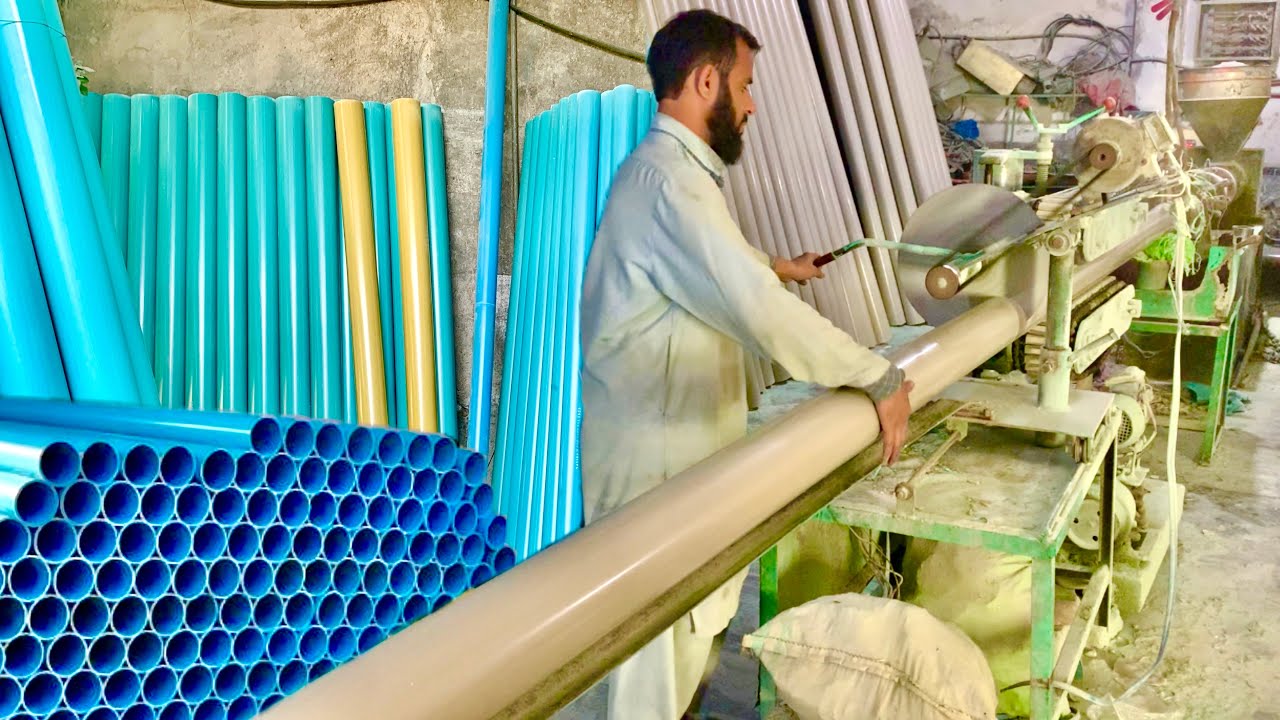 How PVC Water Pipe Making In Factory Manufacturing Water Pipe YouTube