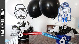 Star Wars Centerpiece Tutorial, Party Decoration, Dollar Store Items - JohanaCaudiGs