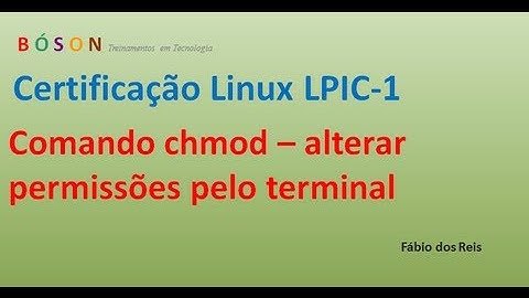 Comando chmod - Alterar permissões pelo terminal - Linux