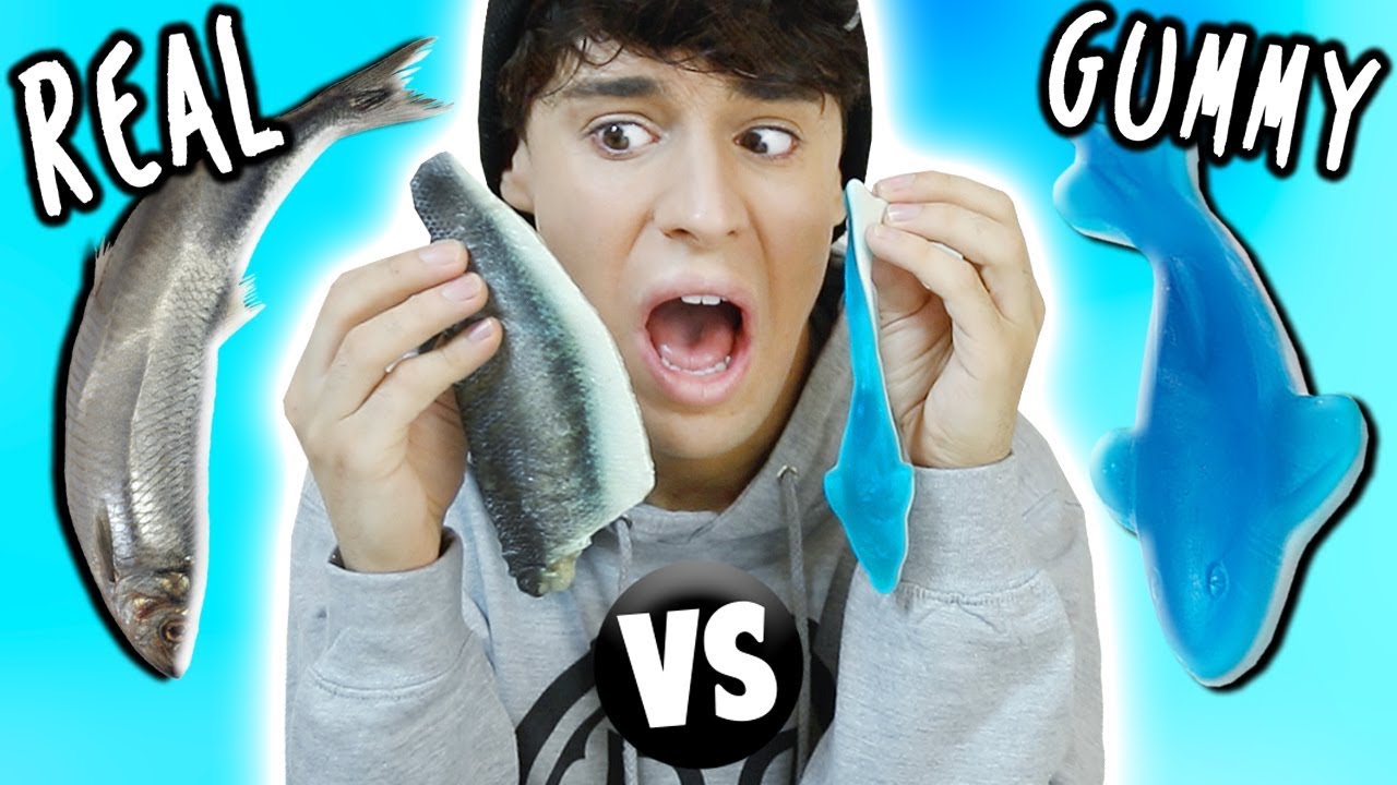 GUMMY FOOD vs. REAL FOOD!!! | Raphael Gomes