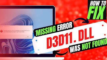 [2022] How To Fix D3D11.dll Missing Error ✅Not found error💻 Windows 10/11/7 💻 32/64bit