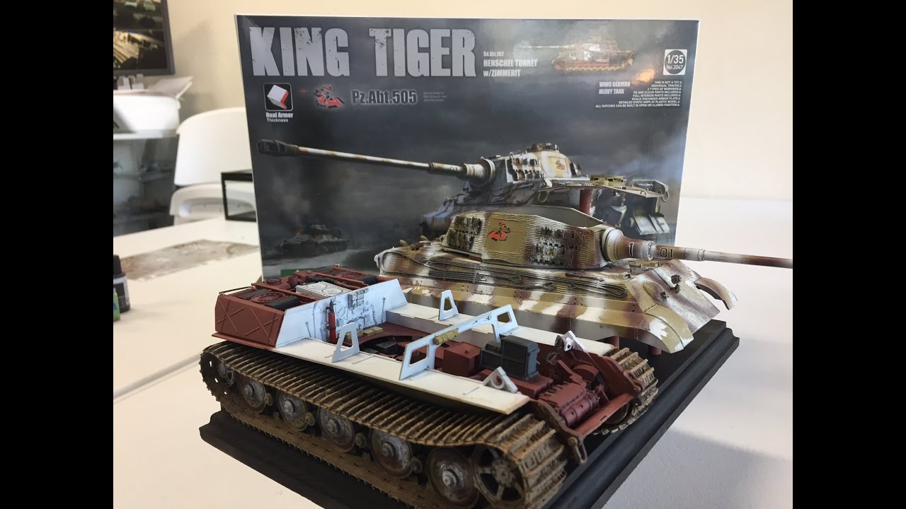 Building The New 1 35 Takom King Tiger With Full Interior Part 3