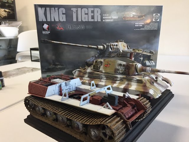 Building the New 1/35 Takom King Tiger with full interior part 3 