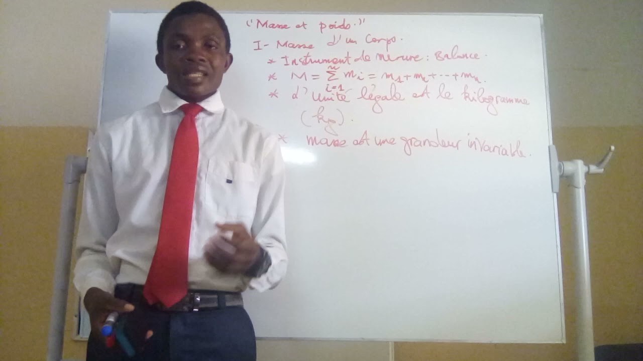 MASSE ET POIDS D'UN CORPS