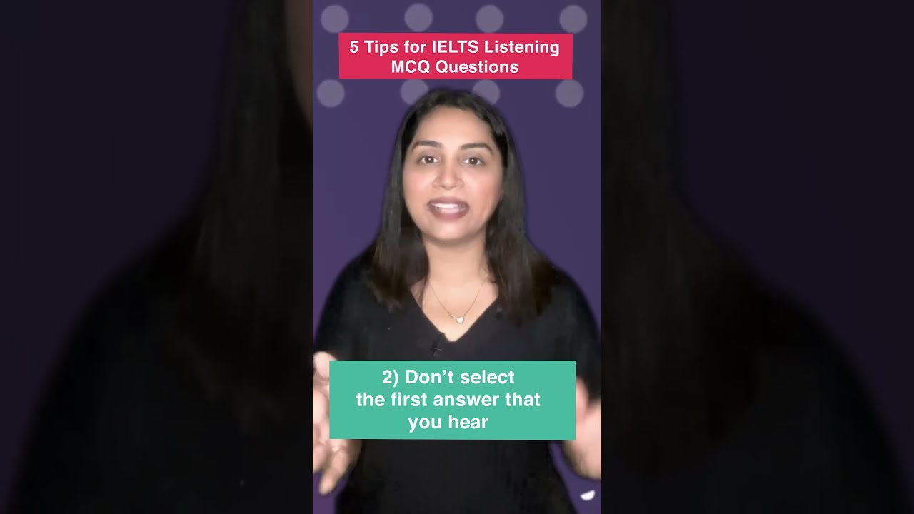 5 Tips For IELTS Listening MCQ Questions 2025 Ielts2024 Ieltspreparation