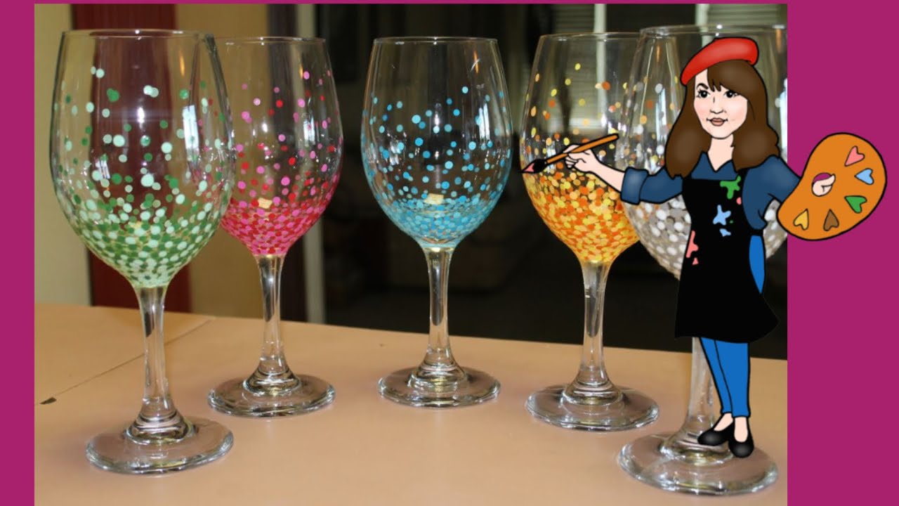 Get the Best Results with Glass Painting  How to Paint a Wine Glass with  Pebeo Vitrea 160 