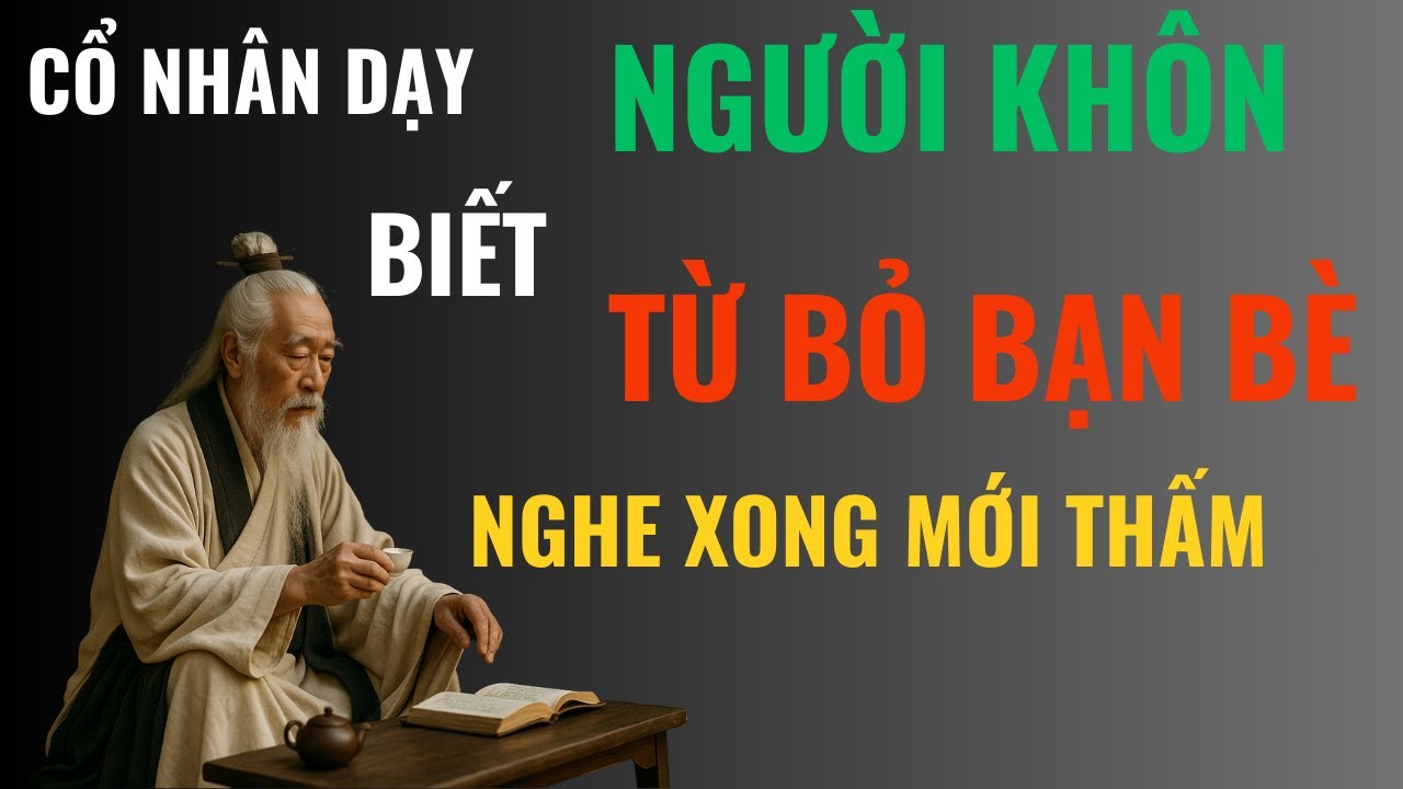 Cổ nhân dạy người khôn biết từ bỏ bạn bè đúng lúc, nghe xong mới thấm