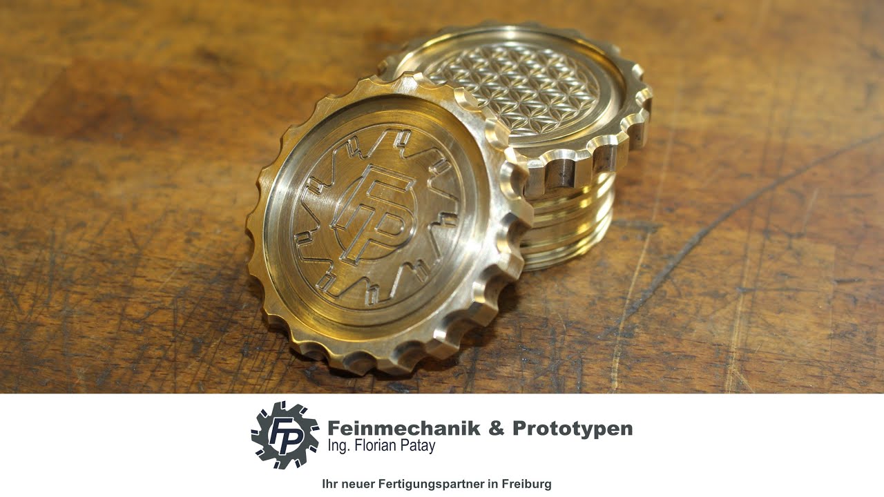 Drehen und Fräsen eines Messingbehälters