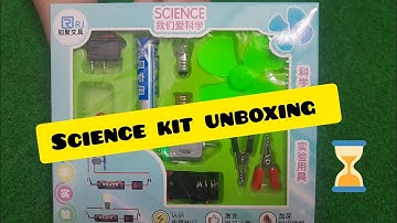 how to ensemble Science kit? mini bulb and fan with battery🔋Science kit for School project | #review
