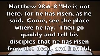 Matthew 28:6-8 When Faith Collides With Fear He Is Risen Matthew 28 6 Explained